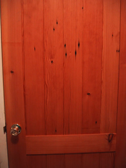 Cherry Stain Reclaimed Wood Door