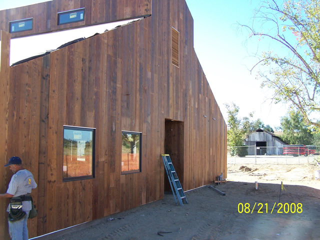 San Joaquin River Parkway New Barn with Recreated Barnwood Siding