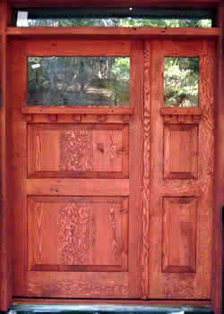 Brix Front Entry Recycled Wood Doo