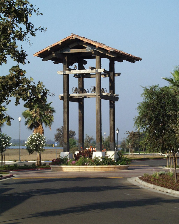 Mission Oaks Bell Tower Made With Reclaimed Timbers