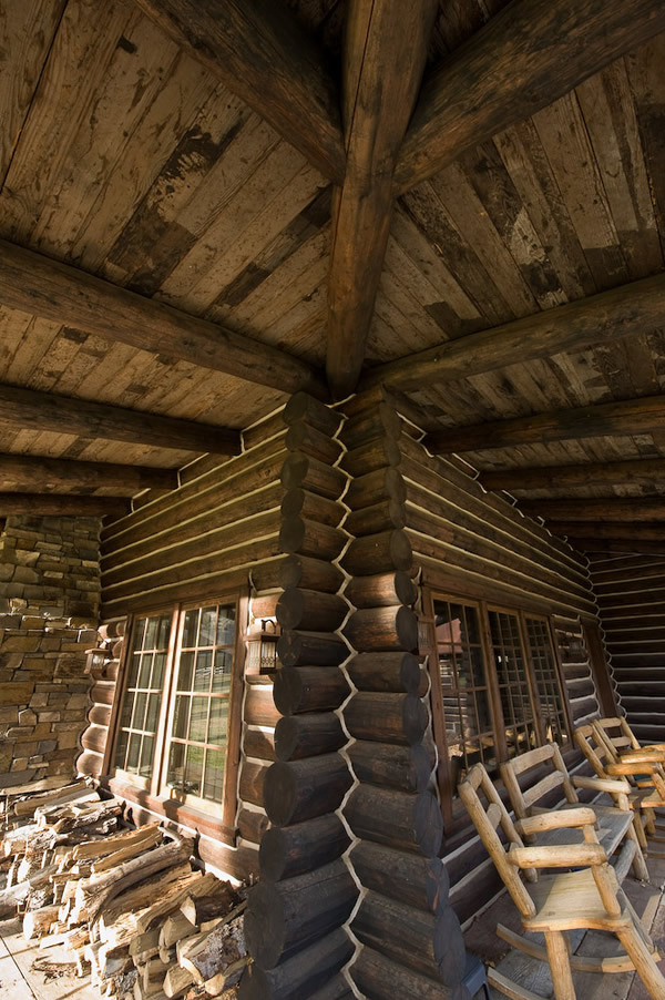 Wyoming Ranch Built With Reclaimed Wood Recycled Lumber Detail Image 5 - Reclaimed Wood Used in Commercial Construction