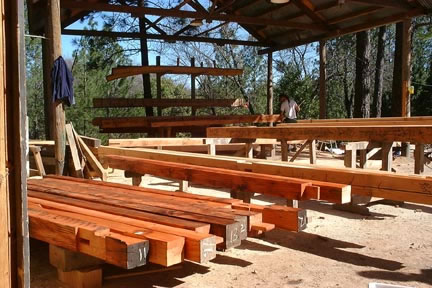 Beams for Trusses from Reclaimed Wood