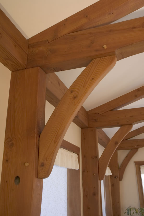 Interior Posts, Beams and Trusses Constructed with Reclaimed Beams