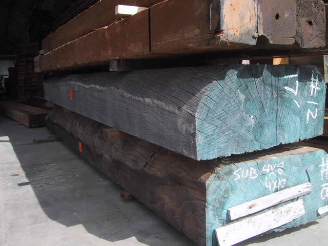 Indonesian Red Mahogany Cants from Monsoon Blowdown Forest Floor Salvage