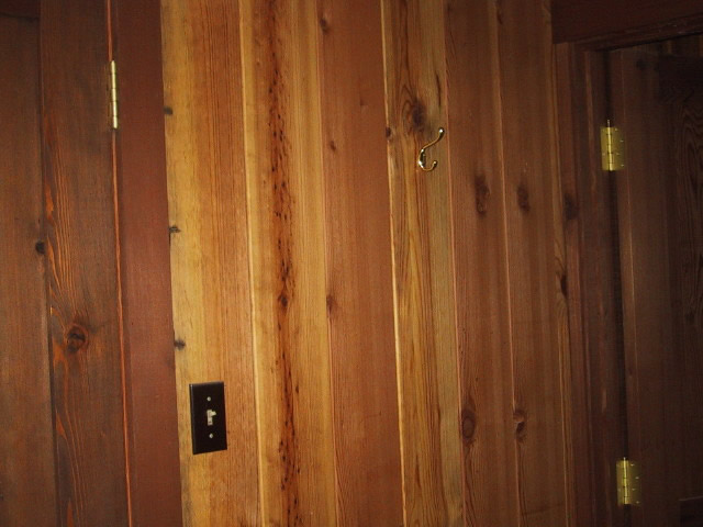 Ponderosa Pine Paneling Reclaimed from Recycled Lumber Interior